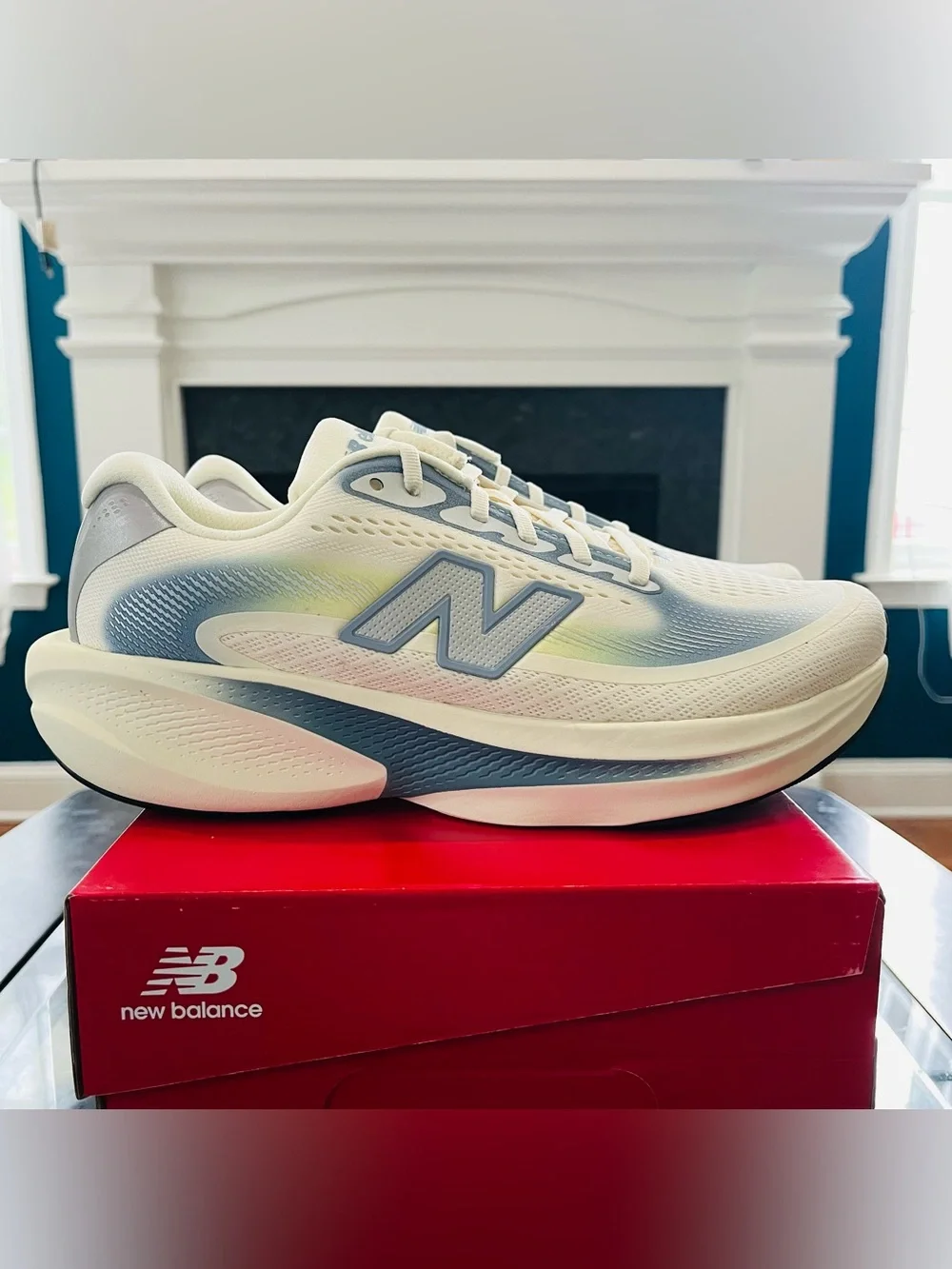 Sz 8.5 New Balance Fresh Foam X Ellipse v1 Men’s Running Shoes ‘Beige Blue’ NWB
